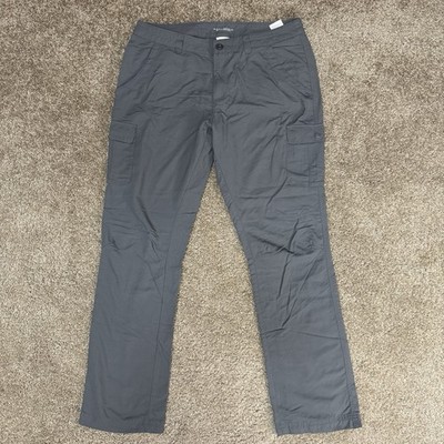Columbia Omni-Shield Cargo Pants Women 14 Slate Gray Repellency Outdoors Hiking
