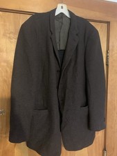 Giorgio Armani Cashmere Front Button Blazer Jacket Men  s Size 44L Brown