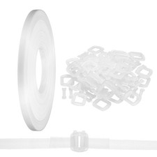 Plastic Packaging Banding Strapping with Clear Buckles, Clear