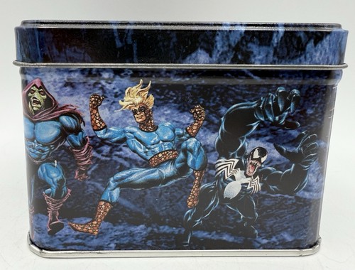 1992 MARVEL MASTERPIECES SERIES 1 EMPTY TIN NO CARDS JOE JUSKO CAPTAIN AMERICA - Picture 6 of 7