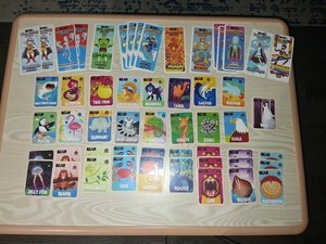 Lot of 54 BEAR SNACKS FRUIT Animal/ Super Science Squad Trading Cards 