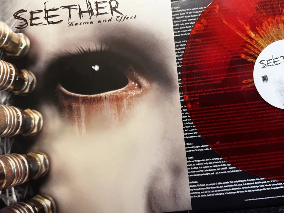 Seether – Karma and Effect Red Gold Splatter — 第 2/4 张图片