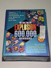 Art Explosion 600,000 Images Clip Art Software 29 CDs Vintage - Used - Complete
