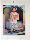CADE CUNNINGHAM 2024-25 PANINI PRIZM BLACK AUTOGRAPH SILVER AUTO Q5439