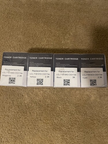 Ink For Lexmark CS517, CS417, CS317 - All 4 Colors Unopened By LCL