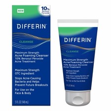 Differin Cleanse Maximum Strength Acne Foaming Cleanser 10 BP 5 fl oz