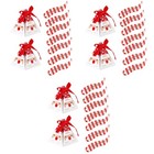 3 Sets Dessert Boxes Sweets Strip Pattern Christmas Gift for Children