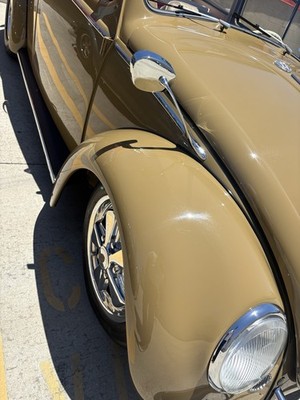 HOODED SWAN NECK MIRRORS for VW Beetle Bug Type 1 Albert Oval PAIR AAC127