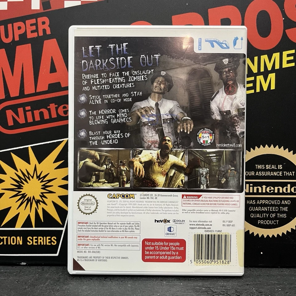 Resident Evil The Darkside Chronicles W.Manual Nintendo Wii TESTED FREE POSTAGE - Image 3 of 4