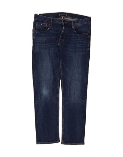 Tommy Hilfiger Herren Jeans Denton Straight W34 L30 dunkelblau Baumwolle AM10