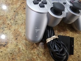 Genuine Oem Sony PS2 Dualshock 2 Controller Silver Playstation 2 Tested Read