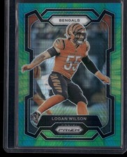 2023 Panini Prizm Logan Wilson Hyper Prizm /175 #60 Cincinnati Bengals