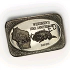 1973 Wisconsin Badger State USSC Canceled 1oz .999 Silver Bar Error Reverse
