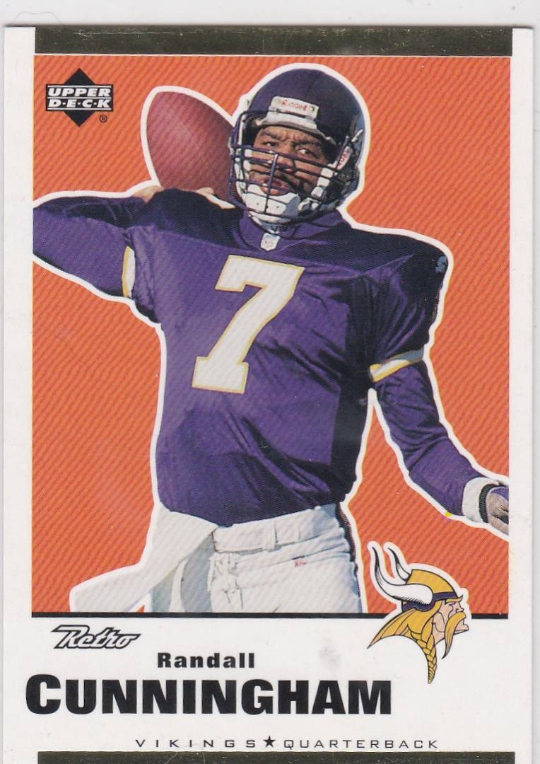1999 Upper Deck Retro GOLD PARALLEL /175 Randall Cunningham #84 Free Shipping!