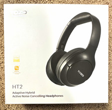 TOZO HT2 ANC Wireless Over-Ear Headphones Built-In Mic App Compatible White