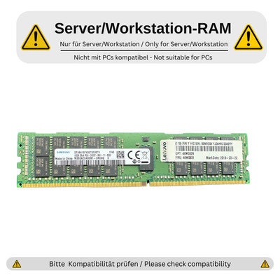 ECC Server RAM: Samsung M393A2G40EB1-CRC0Q DDR4 2Rx4 Reg.16GB (1x16) PC4-2400T