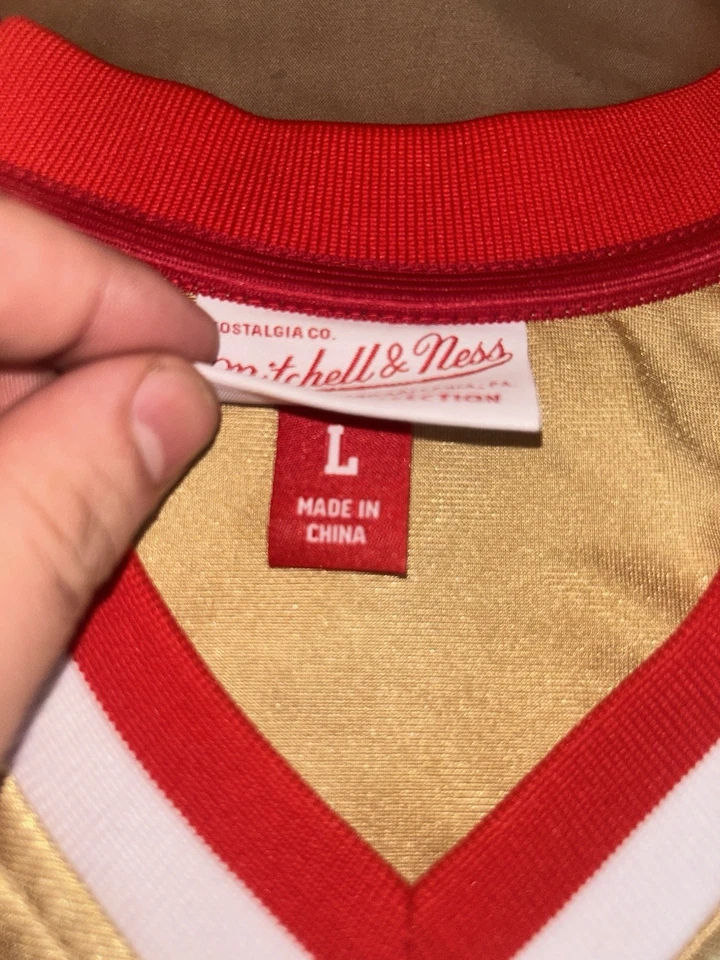 Camiseta Mitchell & Ness Philadelphia 76ers Allen Iverson NBA Oro 75 Talla Grande Foto 4 de 4