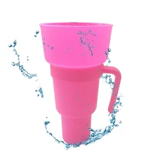 1L Stadium Straw Tumbler Multifunctional Portable Snack Cup Popcorn & Drink Cup