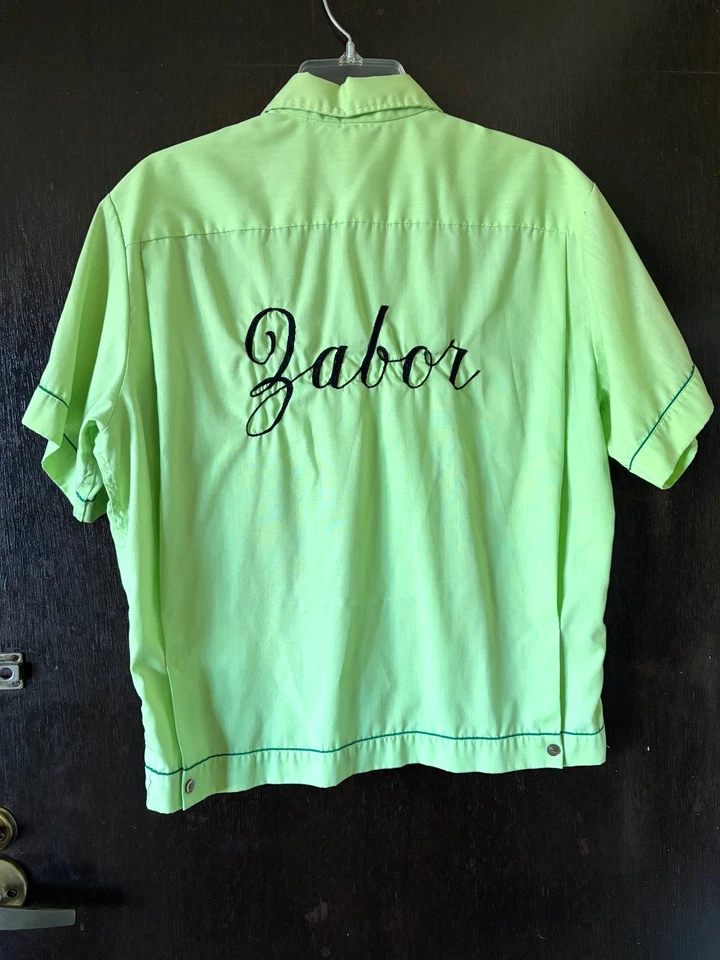 Vintage Hilton 60's Men’s Bowling "Tim" Embroidered Short Sleeved Shirt - Image 2 of 4