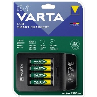 1 Bis 20X Varta LadegeräT Lcd Smart Charger+, Inkl. 4X Mignon Aa Bis 17% Rabatt-image