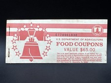 Vintage Empty food stamp book booklet US depa...