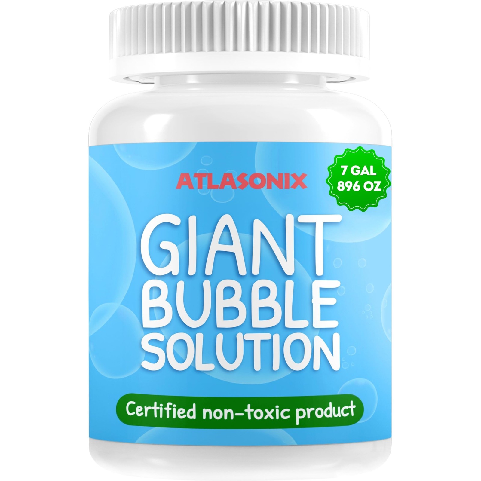 Giant Bubble Solution Kit for Kids Makes 896 Ounces with Wand and Powder Mix