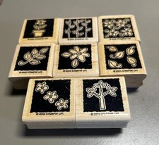 25 STAMPS by Stampin Up  Others Set 2 Rubber / Wood Mounted All NEW  Used