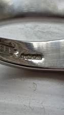 Platinum and Diamond Half Eternity Ring 7gram