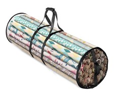 Clear Wrapping Gift Paper Storage Bag Organizer