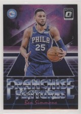 2018-19 Panini Donruss Optic Franchise Features Purple Prizm Ben Simmons #23 9mc