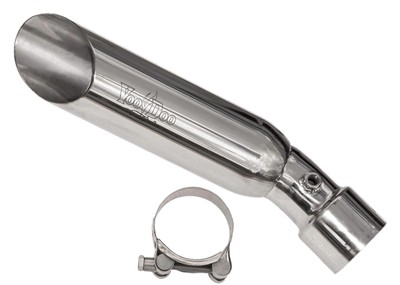 Silencieux simple à enfiler courty poli vaudou course 2024 pour Yamaha R1 2009-2014