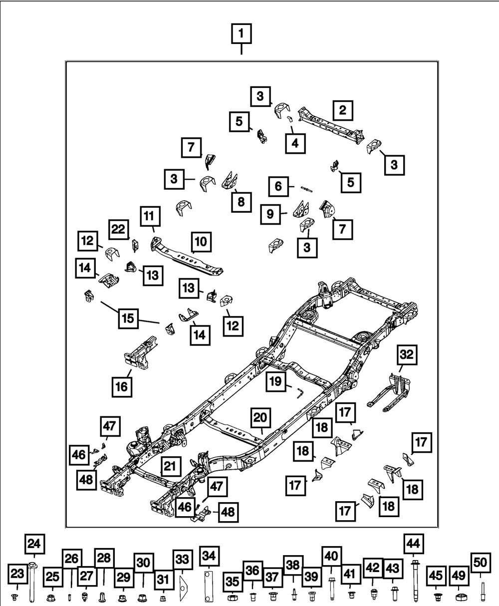 Genuine Mopar Hex Bolt 06513686AA