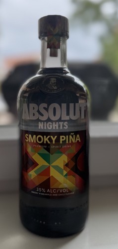 Absolut Vodka Smoky Pina, Voll und OVP