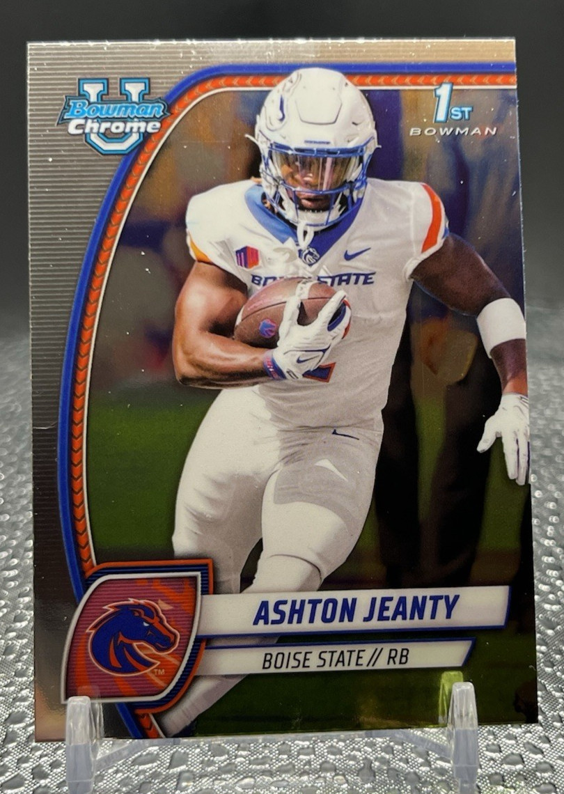 2024 Bowman U Chrome Ashton Jeanty Refractor 1st #17 Boise State Raiders