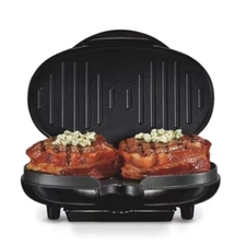 Proctor Silex Compact Grill - Black - 25218P: Indoor Nonstick Countertop Grill 
