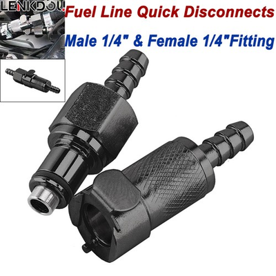 #ad Quick Release Connect Disconnect Coupling Kit Set 1 4quot; Gas Tank Fuel Line Hose $30.39