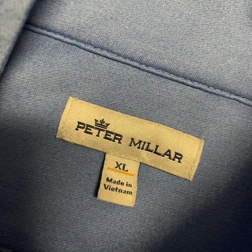 Peter Millar Poly Spandex Blend 1/4 Zip Sweater MENS Size XL Blue - Picture 6 of 13