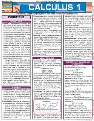 Calculus 1 (Quick Study Academic): F..., Gerald Harnett