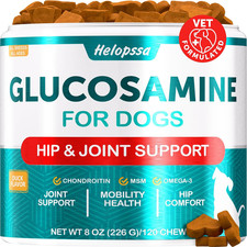 Glucosamine for Dogs - Hip and Joint Supplement for Mobility, Cartilage Health -