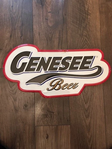 Vintage Genesee Beer Pennsylvania Metal Tin Bar Tavern Sign