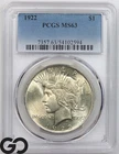 1922 Peace Dollar PCGS MS 63 ** Nice Cartwheel Mint Luster!