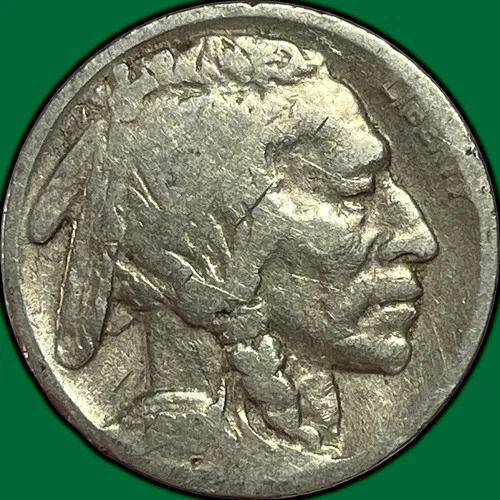 1919-D Buffalo Nickel Good G Coin, Scratched #34753