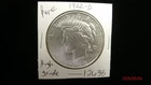 1922-D AU Peace Silver Dollar #2638