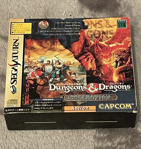 Jeu Sega Saturn Japonais – Dungeons & Dragons Collection Avec OBI, Très Bon état