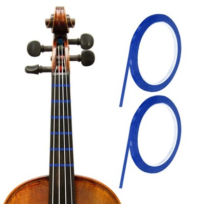 216 ft 2 Rolls Violin Finger Tape, 3mm Violin Finger Guide Stickers, Blue