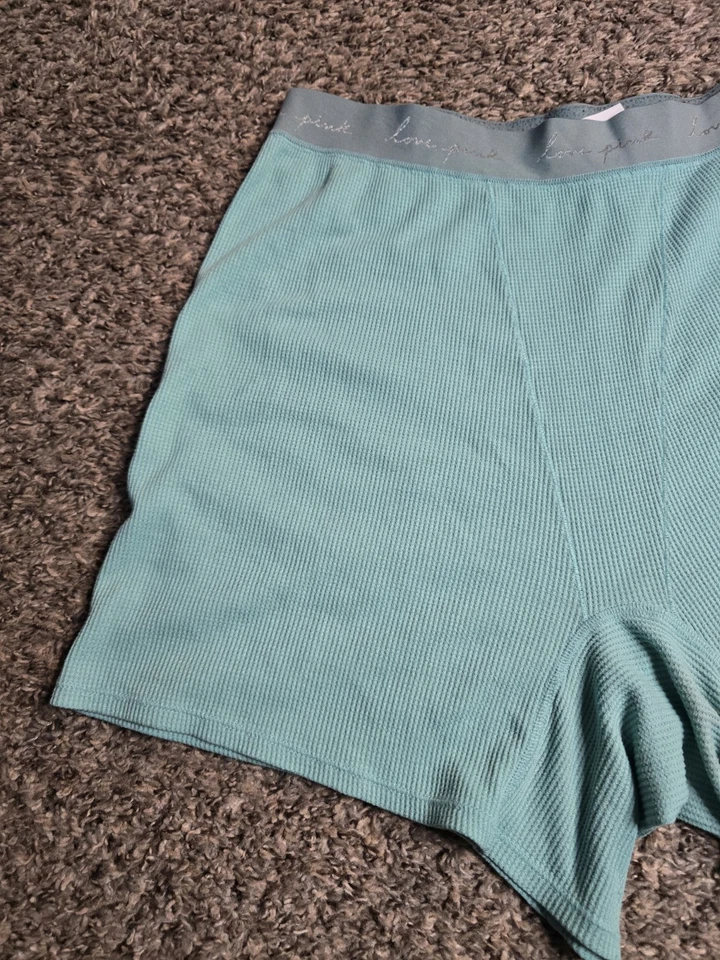 Pantalones de pijama Victoria Secret rosa largos John’s talla 2XL verde azulado Foto 2 de 4