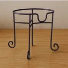 Stand Rack for Beverage Dispenser with Tap for Drinks Metal Black