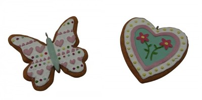 Gisela Graham Osterleckereien Sortiment - Schmetterling und Herz Osterdeko