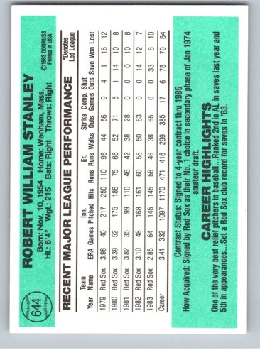 Donruss Baseball 1984 completa tu conjunto que elijas, elige #496 - 660 - Imagen 189 de 203