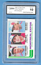 1982 O-PEE-CHEE Terry Francona Expos #118 Rookie GMA 10 #1002442